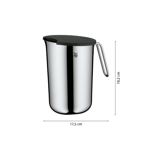 Blandeskål med låg, 12,5 cm/ 1,5 L i rustfrit stål 