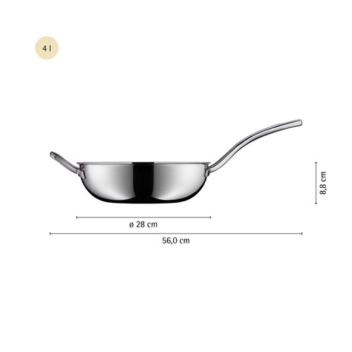 Profi Resist wokpande 28 cm, hybridbelægning non-stick/ stål 
