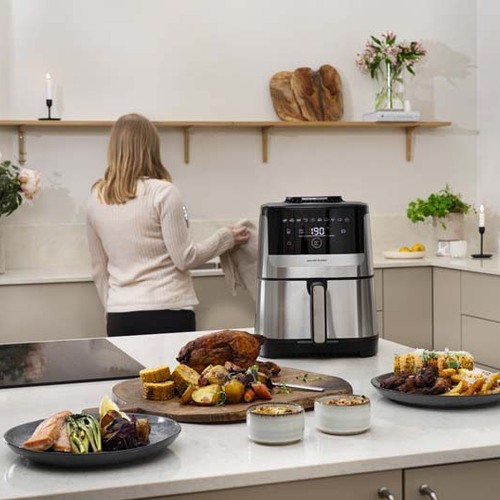 Easy Fry Silence-air fryer 5 l rustfrit stål 