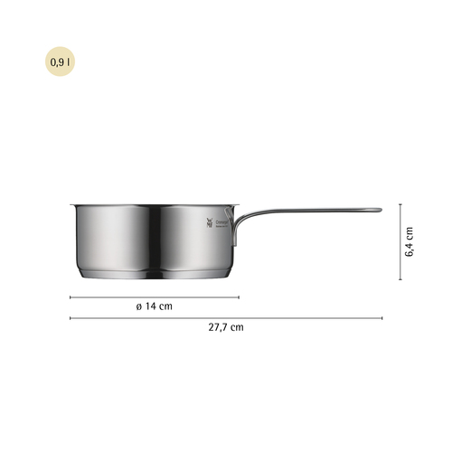 Mini kasserolle 14 cm /0,9 L rustfrit stål 18/10 Cromargan® 