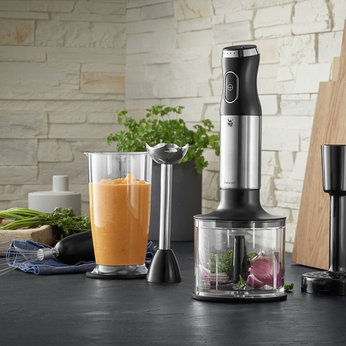 Kult X stavblender, sæt med 4 tilbehør, 600 W,sort/rustfritstål 