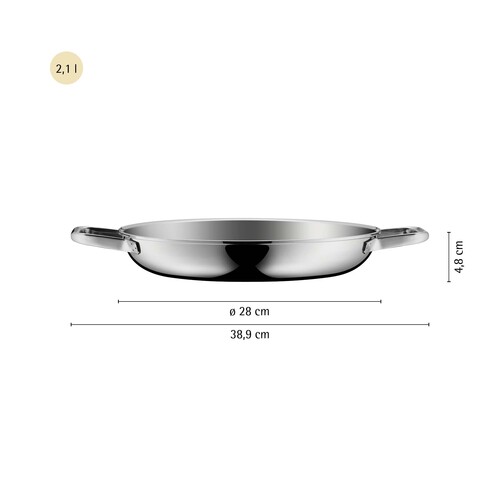 Profi Resist  ovnpande 28 cm, hybridbelægning non-stick/ stål 