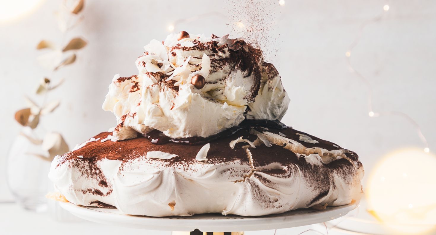 Chokolade Lamington pavlova