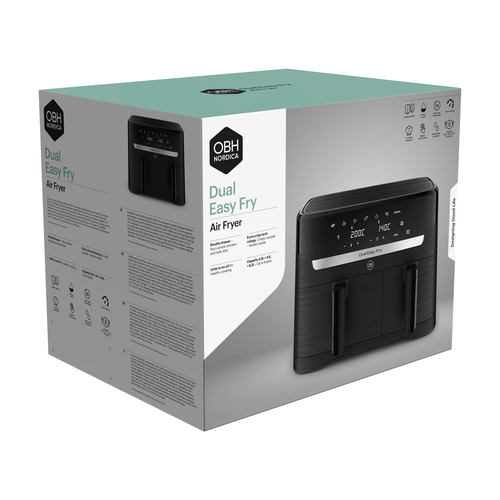 Dual Easy Fry – Air fryer – 8,3 l