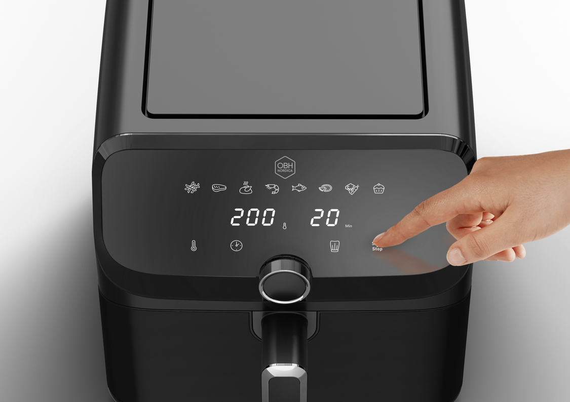 Digitalt betjeningspanel og automatisk alarmfunktion med biplyd