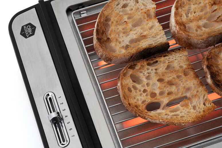 Centric Flad Brødrister Rustfrit Stål 