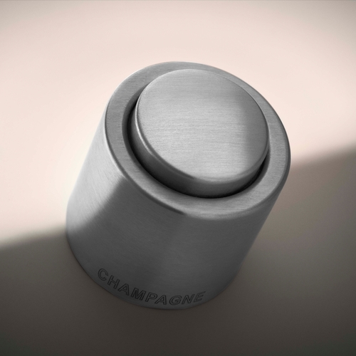 Clever & More  champagneforsegler i rustfrit stål Cromargan® 