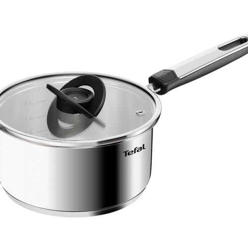 Kasserolle 18 cm/2,2L. med låg, Rustfrit Stål Ubelagt, Emotion Plus SS