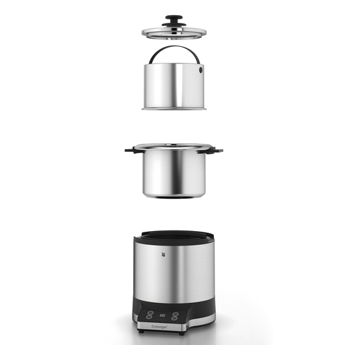 KitchenMinis riskoger med non-stick, varmeholdning og timer 