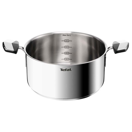 Gryde 24 cm/5,4L. med låg, Rustfrit Stål Ubelagt, Emotion Plus SS