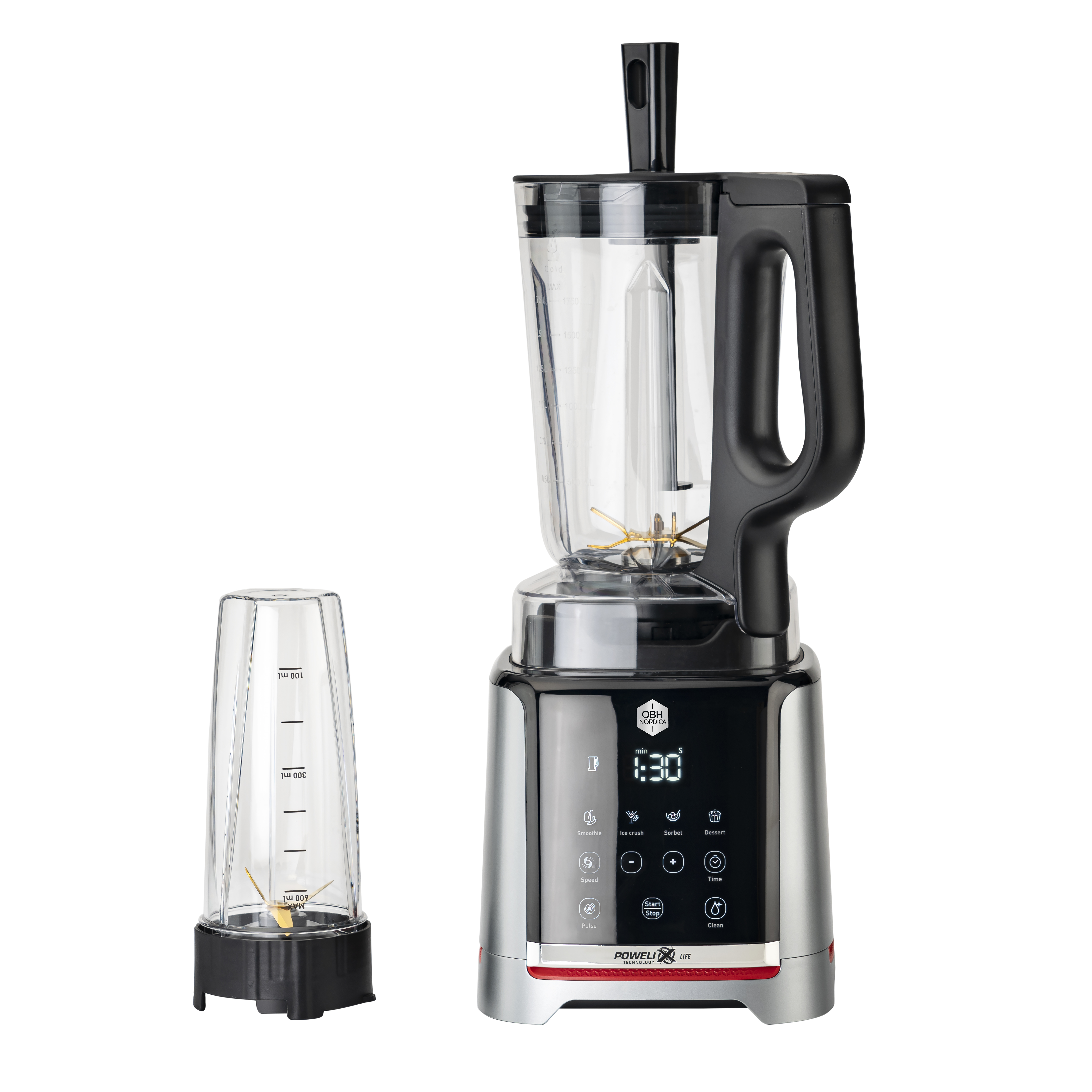Infiny Mix+ HøjhastighedsBlender Kraftig 1,75 L 