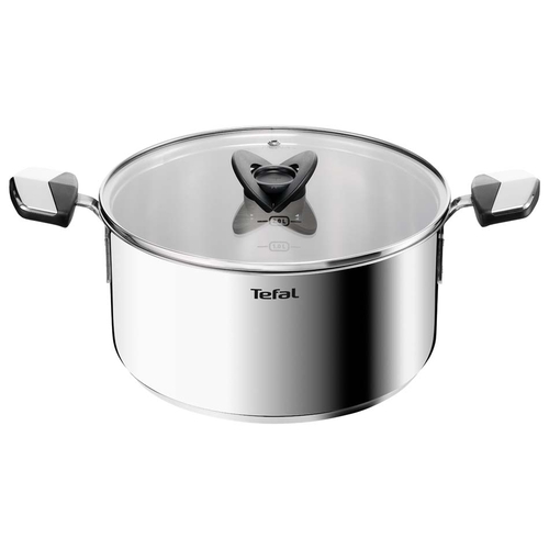Gryde 24 cm/5,4L. med låg, Rustfrit Stål Ubelagt, Emotion Plus SS