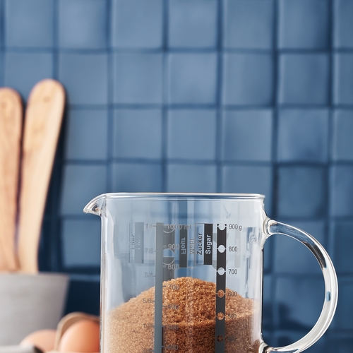 Gourmet målebæger i glas, varmebestandig op til 100 °C 