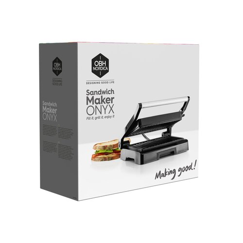 Onyx Sandwichgrill Panini Non-Stick Grillplader 