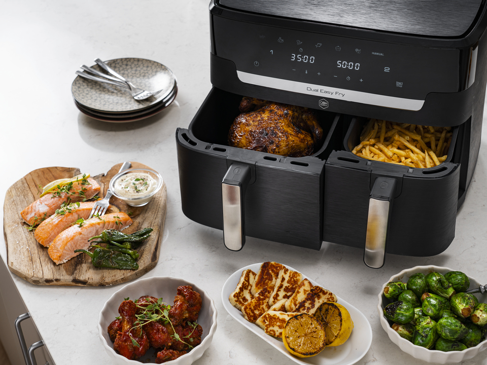 To separate skuffer til tilberedning