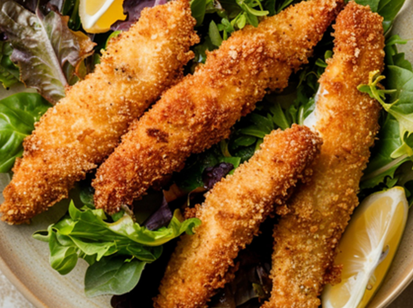 Paneret torsk med tartarsauce