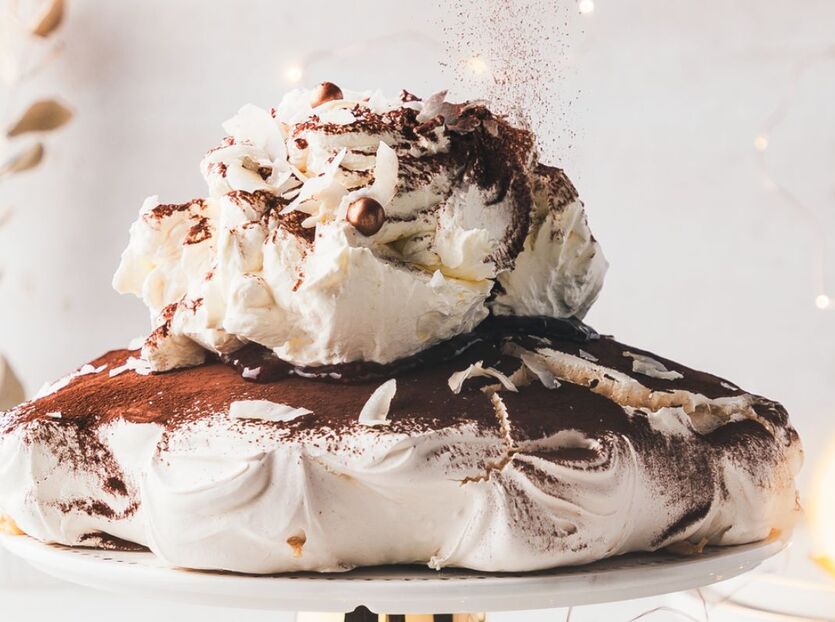 Chokolade Lamington pavlova