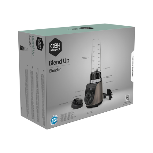 Blend Up Blender Warm Grey - 0,7L to-go-flaske