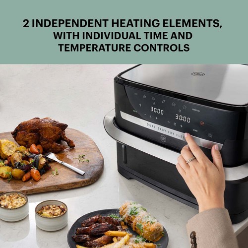 Flex Dual Easy Fry 9 l Sort – Air fryer