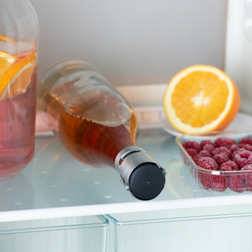 Clever & More  champagneforsegler med vinger, rustfrit stål 